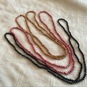 3 Strands of Small Beads Necklaces